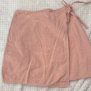 Altar'd State Blush Pink Mini Skirt